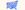 An outline in blue of the United States map that says,